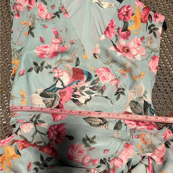 Eliza J Floral Faux Wrap Maxi Dress Sz 12 - Picture 11 of 16